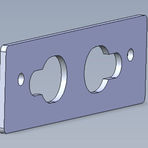 Adaptor plate 20 mm, raw-102-111111