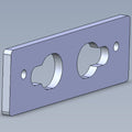 Adaptor plate 32 mm, raw-102-111112