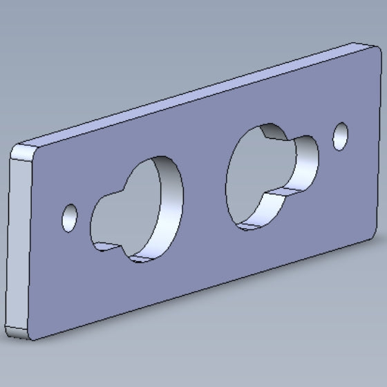 Adaptor plate 32 mm, raw-102-111112