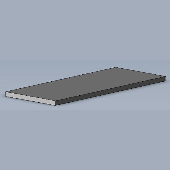 Spacer block PVC 80x26x2 mm-102-050007