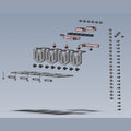 Mounting set for D-TSA-102-016331000