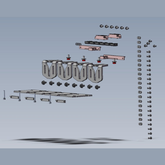 Mounting set for D-TSA-102-016331000