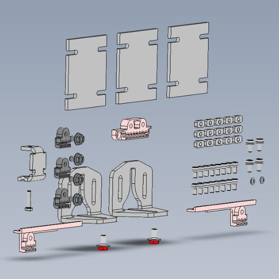 Mounting set for E-TSA L/R-102-016341000
