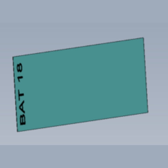 Type plate BAT 18-102-018540003