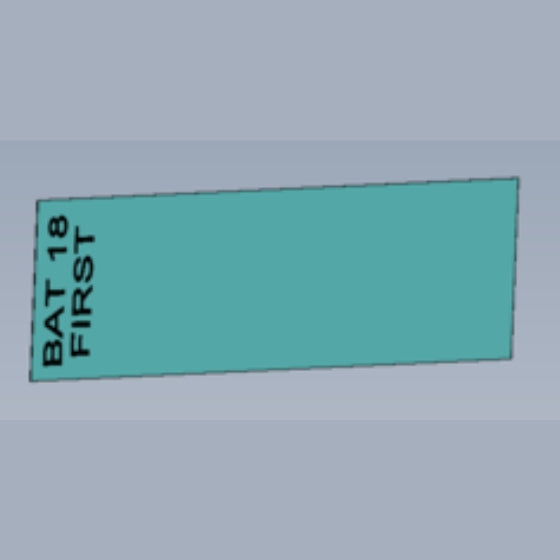Type plate BAT 18 RED-102-018541001